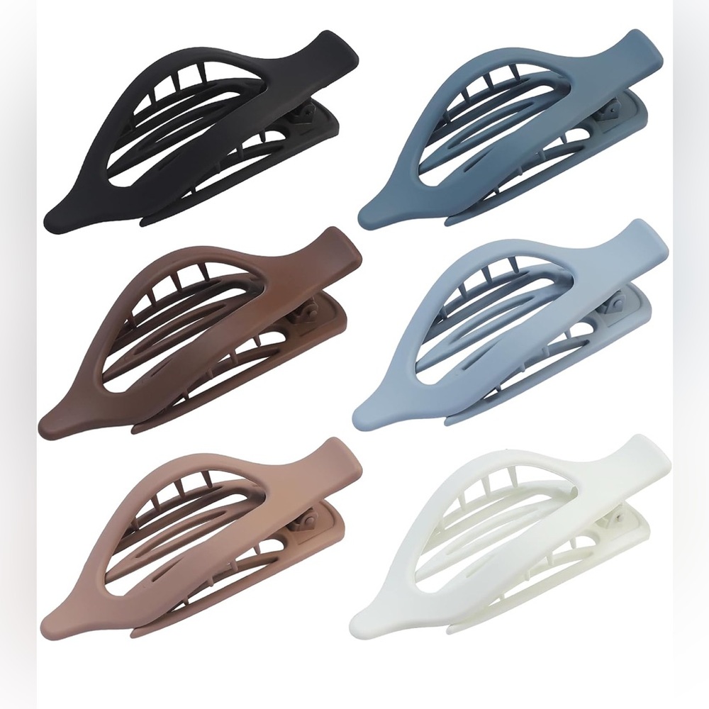 Lay flat hair clips L NEW includes 6 clips